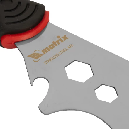 Шпатель-скребок многофункциональный 9 в 1 Matrix, нержавеющая сталь, 2-компонентная рукоятка, 85558 купить в Нягани