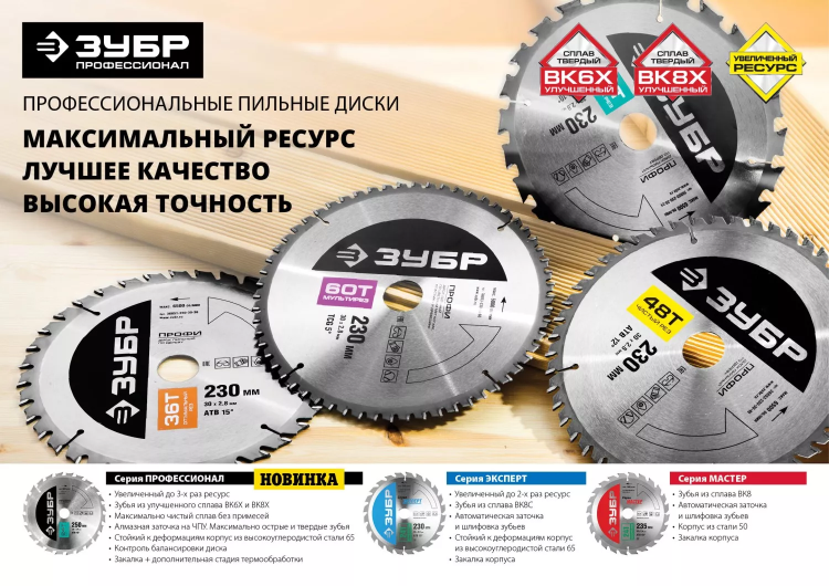 Диск пильный ЗУБР "ПРОФИ" "Чистый рез" по дереву, 36Т, 160х20мм 36852-160-20-36 купить в Нягани