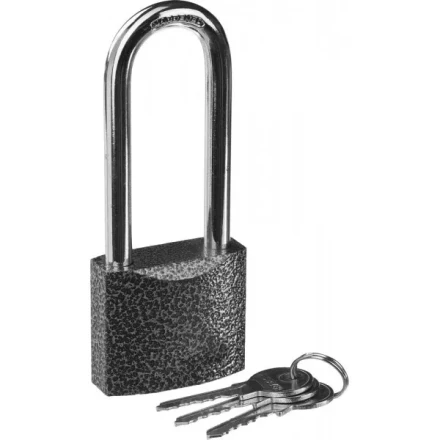 Замок STAYER &quot;STANDARD&quot; навесной, металлический корпус, удлиненная закаленная дужка, 50 мм 37160-50-1 купить в Нягани