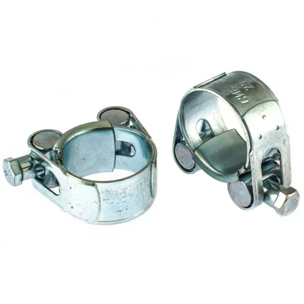 Хомуты металлические силовые 29-31 мм ширина 20 мм шарнирный W1 2 шт Сибртех 47511 купить в Нягани