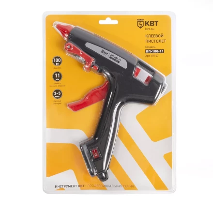 Пистолет клеевой КВТ КП-100-11 100 Вт,  стержня 11 мм (87967) купить в Нягани