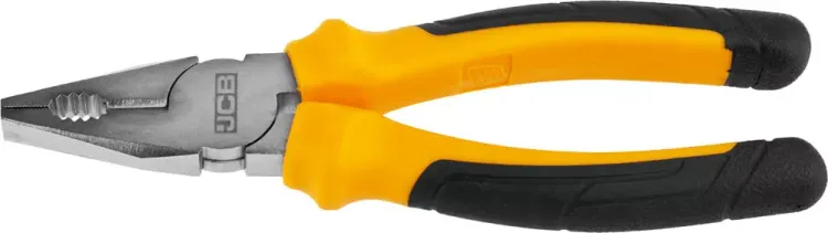 Плоскогубцы JCB, хромированное покрытие, двухкомпонентная рукоятка, CrV cталь, 180мм JPL005 купить в Нягани