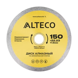 Диск алмазный по керамической плитке ALTECO 150x22.23x1.6 мм 66526
