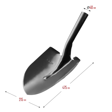 ЗУБР Мастер, 474 х 215 мм, полотно 1.6 мм, закалено, без черенка, тип ЛСГ, штыковая лопата (39413) купить в Нягани