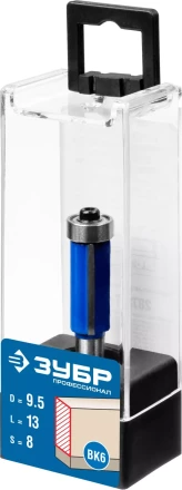 ЗУБР 9.5 x 13 мм, хвостовик 8 мм, фреза кромочная с нижним подшипником, Профессионал (28727-9.5-13) купить в Нягани