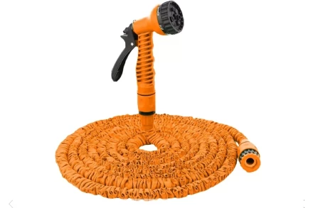 Набор для полива с растягивающимся шлангом 15м Вихрь 73/7/2/25 купить в Нягани