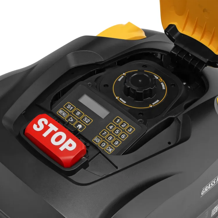 Робот-газонокосилка Grass Master 1000, ультразвуковой датчик, 3 Ач, LCD дисплей, Wi-Fi // Denzel купить в Нягани