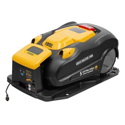 Робот-газонокосилка Grass Master 1000, ультразвуковой датчик, 3 Ач, LCD дисплей, Wi-Fi // Denzel купить в Нягани