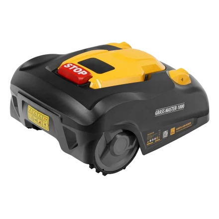 Робот-газонокосилка Grass Master 1000, ультразвуковой датчик, 3 Ач, LCD дисплей, Wi-Fi // Denzel купить в Нягани