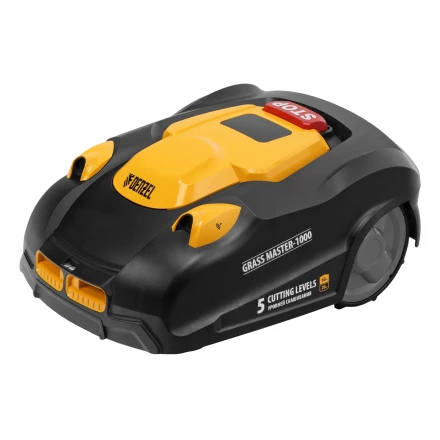 Робот-газонокосилка Grass Master 1000, ультразвуковой датчик, 3 Ач, LCD дисплей, Wi-Fi // Denzel купить в Нягани