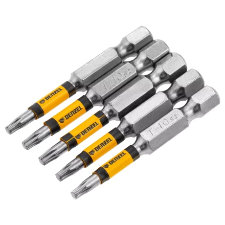 Бита T10x50, 5 шт. Denzel 7711318 купить в Нягани