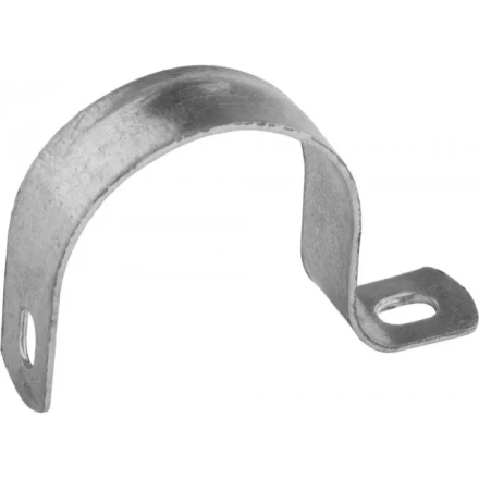 Скобы СВЕТОЗАР металлические D31мм, однолапковые, для крепления металлорукава d=25мм, 50шт 60211-25-50 купить в Нягани