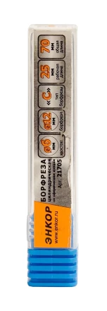 Борфреза Цилиндрическая cо сферическим концом C 6х12 Энкор 21705 купить в Нягани