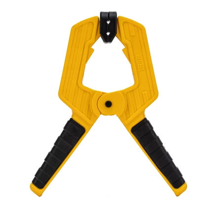 Струбцина клещеобразная Denzel, усиленная 80 х 60 мм, двухкомпонентные рукоятки, 20797 купить в Нягани