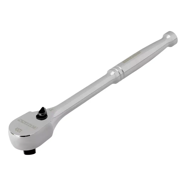 Ключ-трещотка 3/8" Gross 14051, CrV, 120 зубьев, цельнометаллический, хром купить в Нягани