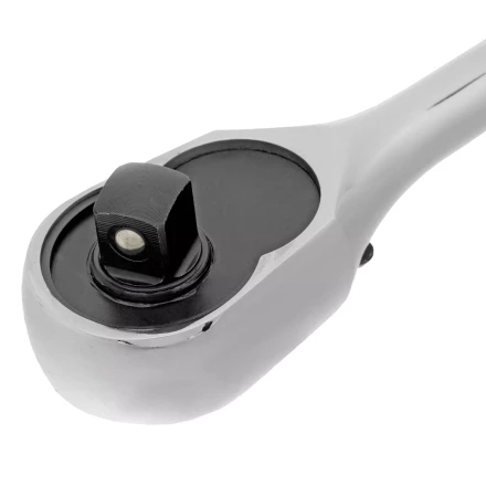 Ключ-трещотка 3/8&quot; Gross 14051, CrV, 120 зубьев, цельнометаллический, хром купить в Нягани