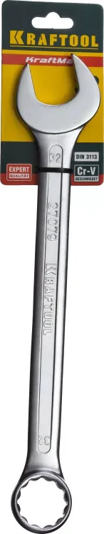 Ключ комбинированный KRAFTOOL EXPERT, Cr-V, DIN 3113 27079-32 купить в Нягани