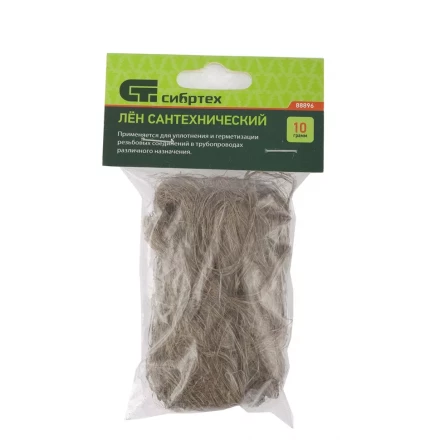 Лен сантехнический 10 г Сибртех 88896 купить в Нягани