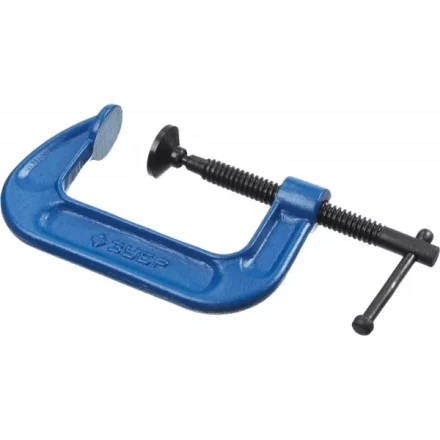 Струбцина  ЗУБР &quot;ПРОФЕССИОНАЛ&quot; тип &quot;G&quot;, корпус - ковкий чугун, 75мм 32245-075_z01 купить в Нягани