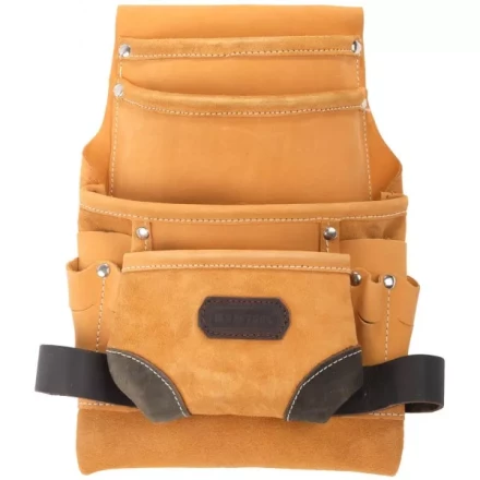 Сумка KRAFTOOL поясная для инструментов, натуральная кожа, 10 карманов 1-38531 купить в Нягани