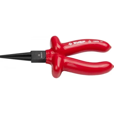 Круглогубцы ЗУБР &quot;МАСТЕР&quot; &quot;ЭЛЕКТРИК&quot; диэлектрические, высоковольтные до ~1000В, 160мм 2214-8-16_z02 купить в Нягани