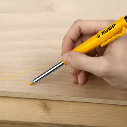 ЗУБР АСК желтый, d 2,8 мм, HB, 6 сменных грифелей, автоматический карандаш (06311-5) купить в Нягани