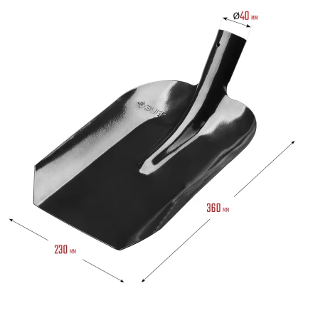 ЗУБР Мастер, 360 х 230 мм, полотно 1.6 мм, закалено, без черенка, тип ЛСП, совковая лопата (39426) купить в Нягани