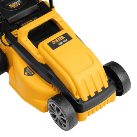 Газонокосилка электрическая GMC-1200, шир.,32см, 1200 Вт, 3 уров., травосб. 30 л// Denzel купить в Нягани