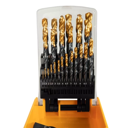Набор сверл по металлу, 1-13 мм, HSS-Tin, Golden Tip, 25 шт Denzel 72323 купить в Нягани