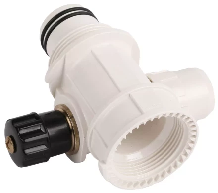 Коллектор ЗУБР &quot;ШиреФит&quot; сборный с вентилем&quot;внутренняя резьба - штуцер с гайкой - штуцер с гайкой&quot;, 32мм-20мм-32мм 51517-32-20-32 купить в Нягани