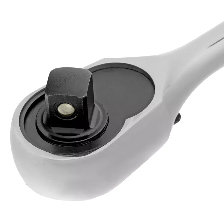 Ключ-трещотка 1/2" Gross 14052, CrV, 120 зубьев, цельнометаллический, хром купить в Нягани