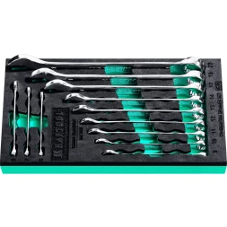 Наборы ключей комбинированных KRAFTOOL, Cr-V, DIN 3110, в EVA-ложементе 27079-H12E