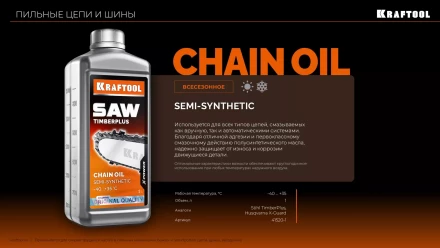 TimberPlus цепное полусинтетическое масло для бензо и электропил 41520-1 купить в Нягани