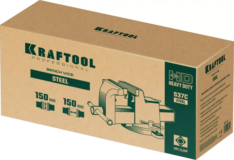 Тиски KRAFTOOL STEEL стальные 32701-150 купить в Нягани