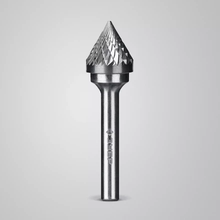 Зубр Твердосплавная борфреза J - зенкер с вершиной 60°, 16 х 14 мм (28808-16-14) купить в Нягани