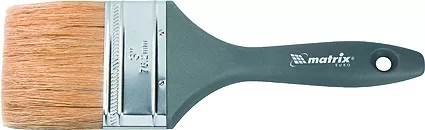 Кисть плоская Евро 3/4 натуральная щетина пластмассовая ручка MATRIX 83060 купить в Нягани