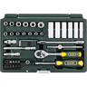 Набор KRAFTOOL "EXPERT QUALITAT": Торцовые головки "SUPER LOCK" с присоединит квадратом, 1/4", 42 предмета 27885-H42_z02 купить в Нягани