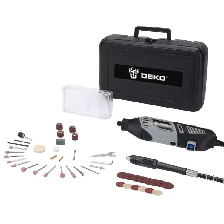 Гравер электрический цифровой DKRT350E-LCD 43 tools + case DEKO, 063-1413 купить в Нягани
