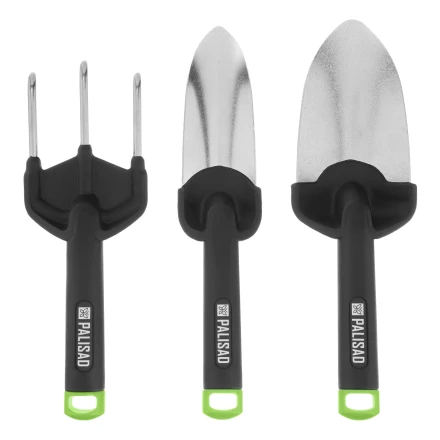 Набор садового инструмента, стальной, полипропиленовые рукоятки, 3 предмета, BASE// Palisad 62069 купить в Нягани