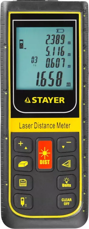 Дальномер PRO-Control лазерный, дальность 100м, точность 2мм, STAYER Professional 34959 34959 купить в Нягани