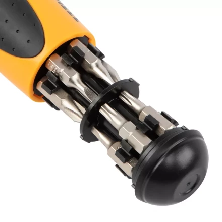 Отвертка реверсивная Denzel 7711611, механизм SmartPush 12 шт, S2 купить в Нягани