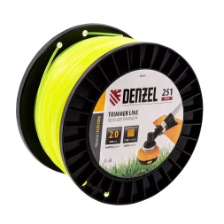 Леска для триммера квадрат, 2,0мм х 251м, на DIN катушке FLEX CORD// Denzel 96291