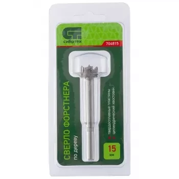 Сверло Форстнера по дереву 15 мм цилиндрический хвостовик СИБРТЕХ 704815 купить в Нягани