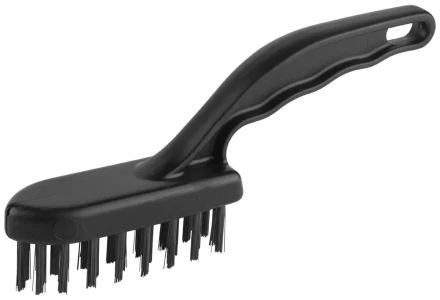 Щетка ЗУБР &quot;ЭКСПЕРТ&quot; проволочная стальная малая с пластмассовой ручкой, 4 ряда 35012-4_z01 купить в Нягани