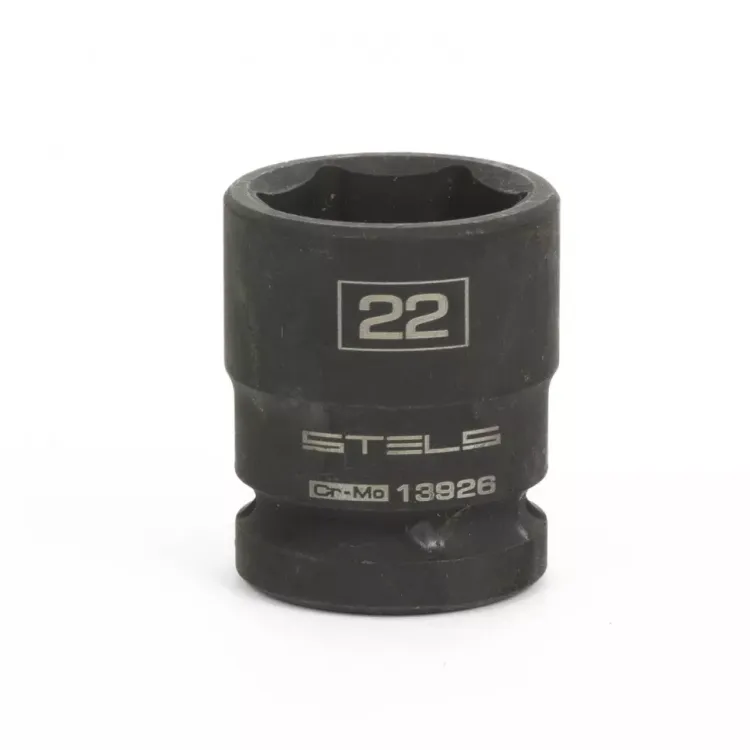 Головка ударная шестигранная 22 мм 1/2" CrMo  Stels 13926 купить в Нягани