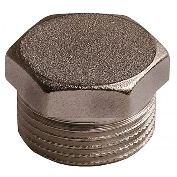 Заглушка GENERAL FITTINGS никелированная латунь, 6-ти гранная головка, наружная резьба, 1" 51097-S-1 купить в Нягани