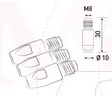 Наконечник к гор. п/а M8, d.1,0 мм L30 (тело 10) Cu-Cr-Zr Aurora купить в Нягани