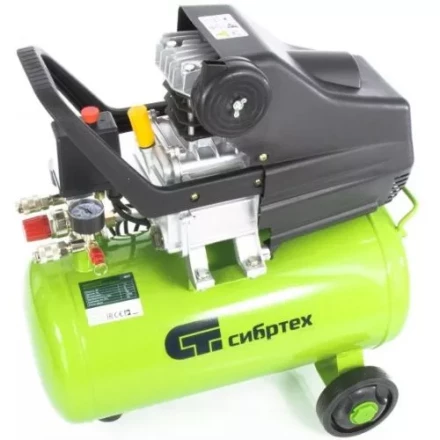 Компрессор масляный поршневой прямой привод с набором Сибртех КК-1500/24 ПЛЮС  58038 купить в Нягани