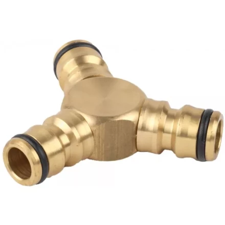 Тройник RACO &quot;Profi&quot; (соединитель-соединитель-соединитель) латунный, 1/2&quot; 4246-55028B купить в Нягани