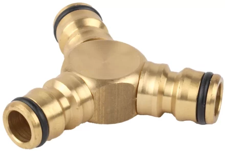 Тройник RACO &quot;Profi&quot; (соединитель-соединитель-соединитель) латунный, 1/2&quot; 4246-55028B купить в Нягани
